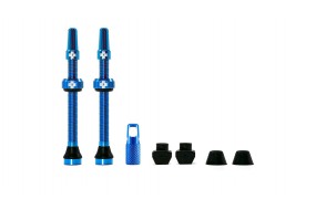 MUC-OFF Tubeless Valve Kit 60 mm Blue 