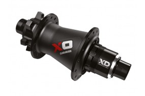 SRAM Hub X0 Black Rear Red and white