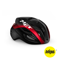 MET Helmet Road Rivale MIPS Black Red