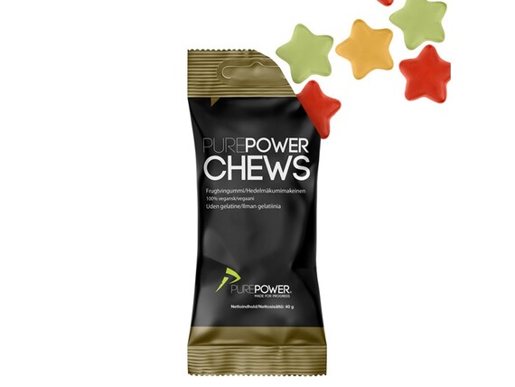 PurePower Chews, Energivingummi med Frugtsmag - 40g