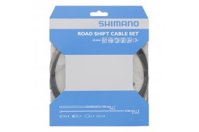 Gearkabelsæt Shimano Racer rustfri sort