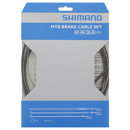 Gearkabelsæt Shimano MTB rustfri sort