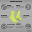 Lightweight SL Socks, Fluo Yellow - M