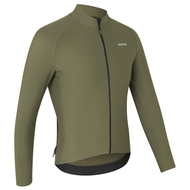 GripGrib Langærmet  ThermaPace Cykeltrøje Olive Green - S