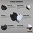 Rouleur Padded Gloves - White