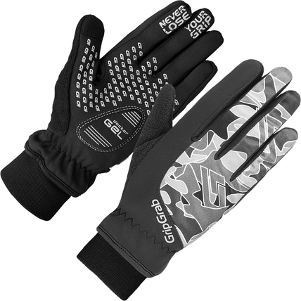 Rebel Youngster Windproof Winter Gloves - Black/Grey