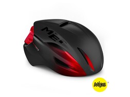 MET Helmet Road Manta MIPS Black Red/Matt Glossy