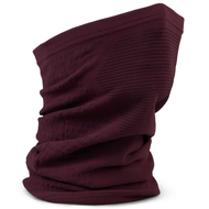 Freedom Seamless Warp Knitted Neckwarmer, Dark Red - One Size