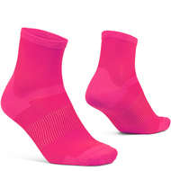 Lightweight Airflow Short Socks - Pink Hi-Vis