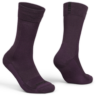 Alpine Merino High Cut Winter Socks, Dark Red - M