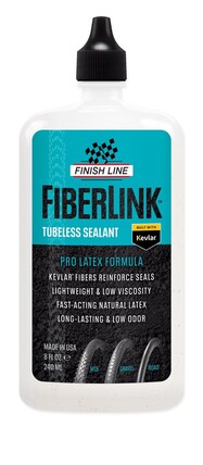 Sealant Finish Line Fiberlink tubeless tire Pro Latex 240ml(8oz) flaske