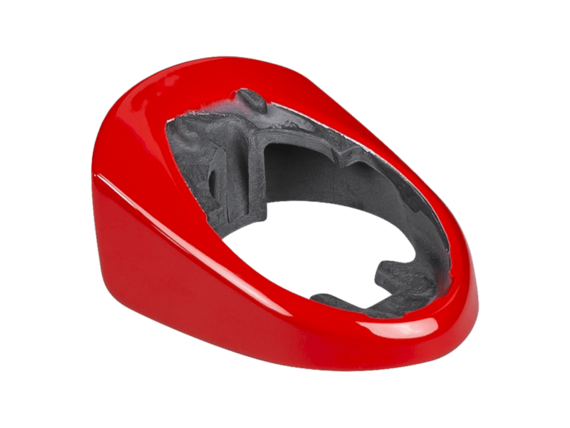 Trek Madone SLR Painted Headset Covers Viper Red/Dark Grey