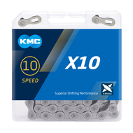 Kæde KMC X10 114L æske Sølv 10 speed 