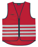 Abus Advarselsvest Lumino Day Vest Rød
