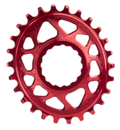 ABSOLUTEBLACK Oval RaceFace Direct Mount 6mm Offset Rød