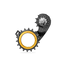 ABSOLUTEBLACK Pulley kit HOLLOWcage Shimano Dura Ace 9200 Guld