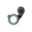 ABSOLUTEBLACK Pulley kit HOLLOWcage Shimano Ultegra 8100 Irisident