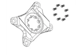 SRAM Spider For Red/Force AXS D1 Kranksæt