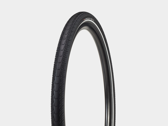 Bontrager H2 Hard-Case Ultimate Reflective Hybrid Tire -  Black/Reflective
