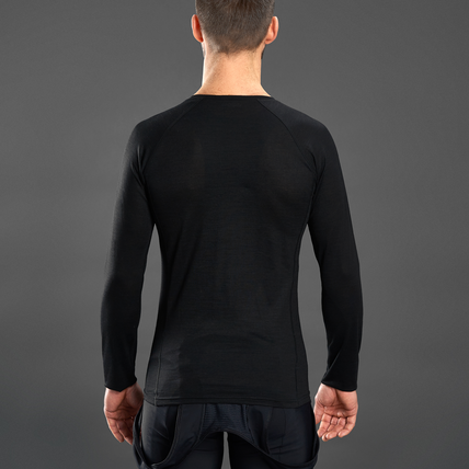 GripGrab Merino Blend Thermal Long Sleeve Baselayer Sort
