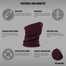 GripGrab Halsedisse Freedom Warp Knitted Seamless Mørk Rød - One Size