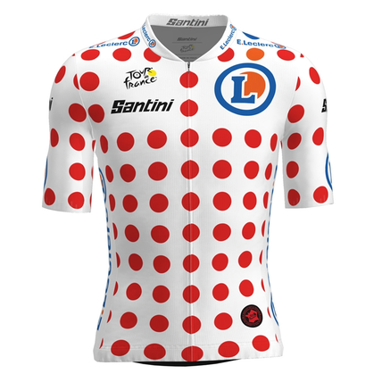 SANTINI ORGINAL POLKA DOT TDF KOM SS JERSEY PRIK.