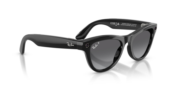 Ray-Ban Meta Skyler Gen 2 Polarized Black Shiny Black