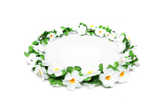 Blosterranke Basil Garland Hvid 130cm