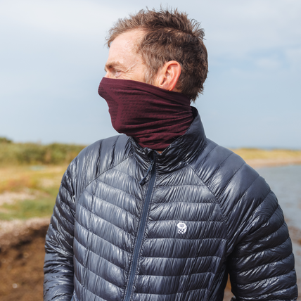 GripGrab Halsedisse Freedom Warp Knitted Seamless Mørk Rød - One Size