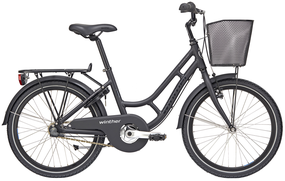 Winther 250 Granny Pige Børnecykel Matsort - 20" 6-8 År