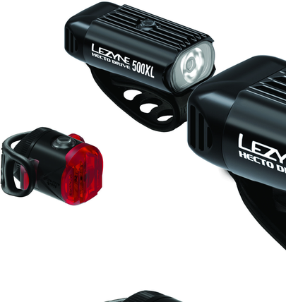 Lezyne Hecto Drive 500XL + Femto USB-C Drive Lygtesæt