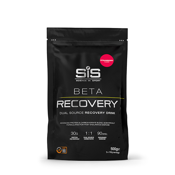 SIS Beta Fuel Recovery Jordbær Powder 500g